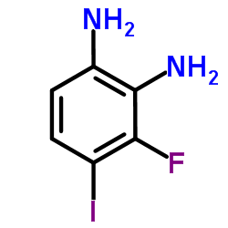 3-Fluoro-4-iodo-1,2-benzenediamine结构式