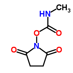 1-[(Methylcarbamoyl)oxy]-2,5-pyrrolidinedione Structure