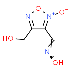 1,2,5-Oxadiazole-3-carboxaldehyde, 4-(hydroxymethyl)-, 3-oxime, 2-oxide (9CI)结构式
