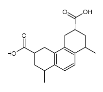 1,8-Dimethyl-1,2,3,4,5,6,7,8-octahydro-phenanthren-3,6-dicarbonsaeure结构式