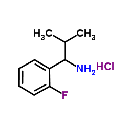 1-(2-Fluorophenyl)-2-methyl-1-propanamine hydrochloride (1:1) Structure