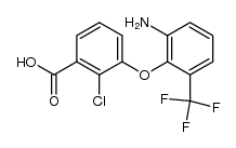 2-Chlor-3-(2-amino-6-trifluormethyl-phenoxy)-benzoesaeure结构式
