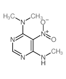 4,6-Pyrimidinediamine,N4,N4,N6-trimethyl-5-nitro- structure