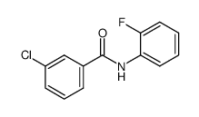 3-chloro-N-(2-fluorophenyl)benzamide结构式