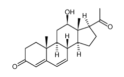 12β-Hydroxypregna-4,6-diene-3,20-dione结构式