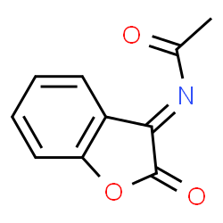 Acetamide,N-(2-oxo-3(2H)-benzofuranylidene)- Structure