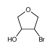 d,l-trans-3-bromo-4-hydroxytetrahydrofuran Structure