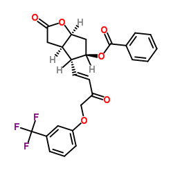 (3aR,4R,5R,6aS)-5-(苯甲酰氧基)六氢-4-[(1E)-3-氧代-4-[3-(三氟甲基)苯氧基]-1-丁烯基]-2H-环戊并[b]呋喃-2-酮结构式