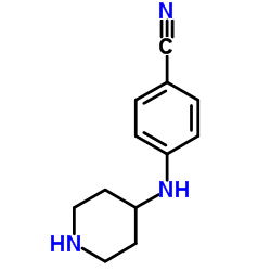 4-(PIPERIDIN-4-YLAMINO)BENZONITRILE Structure