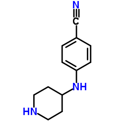 4-(PIPERIDIN-4-YLAMINO)BENZONITRILE structure