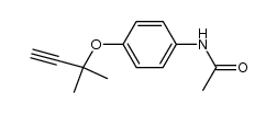 p-Acetamidophenyl-1.1-dimethylpropargylether Structure