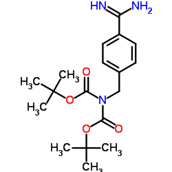 N,N-DI-BOC-4-AMINOMETHYL BENZAMIDINE Structure