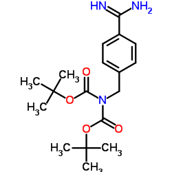 N,N-DI-BOC-4-AMINOMETHYL BENZAMIDINE结构式