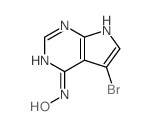 7H-Pyrrolo[2,3-d]pyrimidin-4-amine,5-bromo-N-hydroxy-结构式