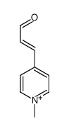 3-(1-methylpyridin-1-ium-4-yl)prop-2-enal结构式