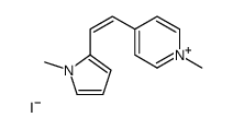 1-methyl-4-[2-(1-methylpyrrol-2-yl)ethenyl]pyridin-1-ium,iodide Structure