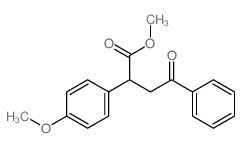 Benzenebutanoic acid, a-(4-methoxyphenyl)-g-oxo-, methyl ester Structure
