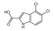 4,5-dichloro-1H-indole-2-carboxylic acid结构式