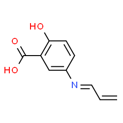 Benzoic acid, 2-hydroxy-5-(2-propenylideneamino)- (9CI) Structure