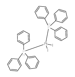 Platinum,diiodobis(triphenylphosphine)- Structure