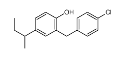 4-butan-2-yl-2-[(4-chlorophenyl)methyl]phenol Structure