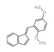 1H-Indene,1-[(2,5-dimethoxyphenyl)methylene]- Structure