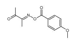 3-(((4-methoxybenzoyl)oxy)imino)butan-2-one结构式