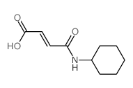 2-Butenoic acid,4-(cyclohexylamino)-4-oxo-结构式