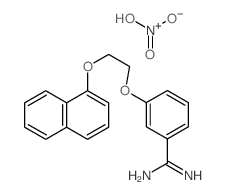 dihydroxy-oxo-azanium; 3-(2-naphthalen-1-yloxyethoxy)benzenecarboximidamide Structure