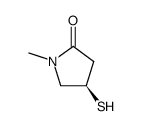 2-Pyrrolidinone,4-mercapto-1-methyl-,(4R)-(9CI) structure
