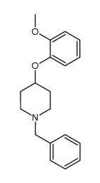 1-benzyl-4-(2-methoxyphenoxy)piperidine结构式