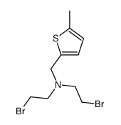 2-Thiophenemethanamine, N,N-bis(2-bromoethyl)-5-methyl-结构式