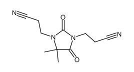 1,3-DI(2-CYANOETHYL)-5,5DIEMTHYLHYDANTOIN结构式