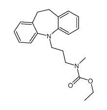 ethyl [3-(10,11-dihydro-5H-dibenz[b,f]azepin-5-yl)propyl]methylcarbamate结构式