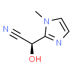 1H-Imidazole-2-acetonitrile,alpha-hydroxy-1-methyl-,(alphaS)-(9CI) Structure