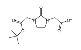 2-[3-[2-[(2-methylpropan-2-yl)oxy]-2-oxoethyl]-2-oxoimidazolidin-1-yl]acetate Structure