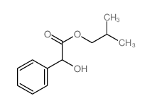 Benzeneacetic acid, a-hydroxy-, 2-methylpropyl ester结构式