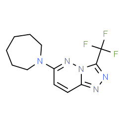 6-(azepan-1-yl)-3-(trifluoromethyl)[1,2,4]triazolo[4,3-b]pyridazine结构式