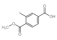 3-IODO-4-(METHOXYCARBONYL)BENZOIC ACID structure