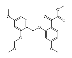 methyl 2-(2-methoxymethoxy-4-methoxybenzyloxy)-4-methoxy-phenylglyoxylate结构式