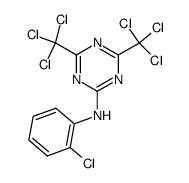 (4,6-bis-trichloromethyl-[1,3,5]triazin-2-yl)-(2-chloro-phenyl)-amine Structure