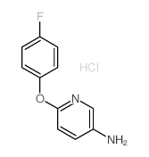 3-Pyridinamine,6-(4-fluorophenoxy)-, hydrochloride (1:1)结构式