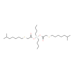 dibutylbis[(isooctylthio)acetoxy]stannane Structure