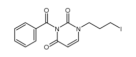3-benzoyl-1-(3-iodopropyl)uracil结构式