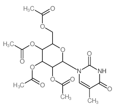 2,4(1H,3H)-Pyrimidinedione,5-methyl-1-(2,3,4,6-tetra-O-acetyl-b-D-glucopyranosyl)- picture