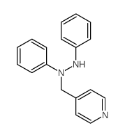 1,2-diphenyl-1-(pyridin-4-ylmethyl)hydrazine structure