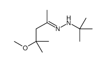 4-methoxy-4-methylpentan-2-one tert-butylhydrazone Structure