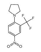 1-[4-Nitro-2-(trifluoromethyl)phenyl]pyrrolidine结构式