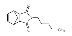 4,7-Methano-1H-isoindole-1,3 (2H)-dione, 3a,4,7, 7a-tetrahydro-2-pentyl- Structure