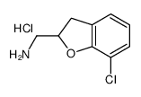 (7-chloro-2,3-dihydro-1-benzofuran-2-yl)methylazanium,chloride结构式